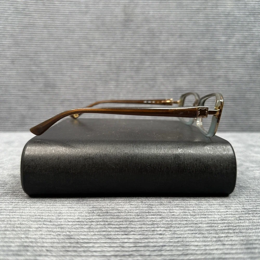 Liz Claiborne L393 0JKK Brown Ombre Rectangular Y2k Eyeglasses Frames 130mm